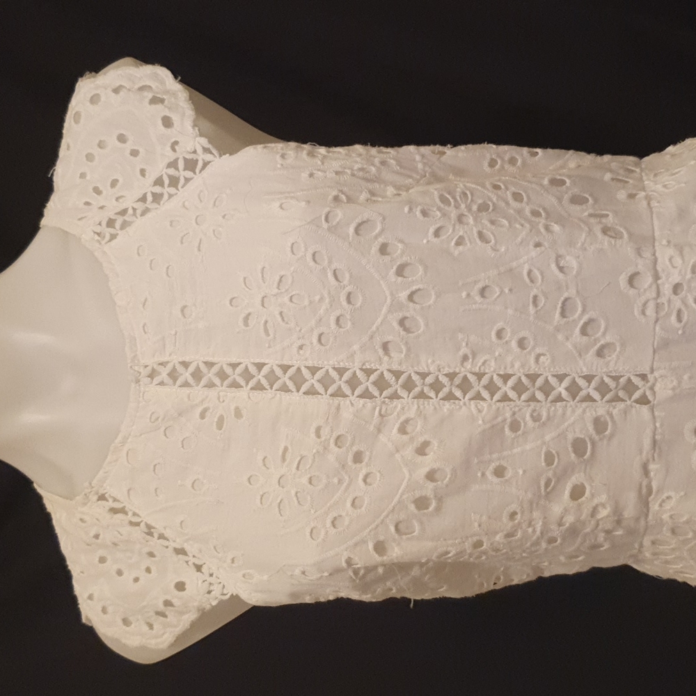 Gorgeous Angel Biba Playsuit White Lined 100% Cotton with pockets - Picture 3 of 6